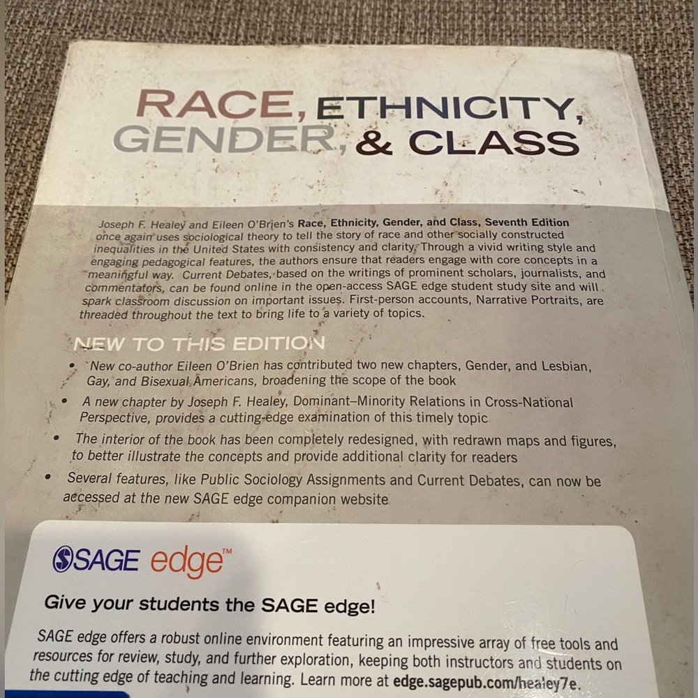 Race, Ethnicity, Gender, & Class Book The Sociology of Group Conflict and Change - Picture 8 of 9